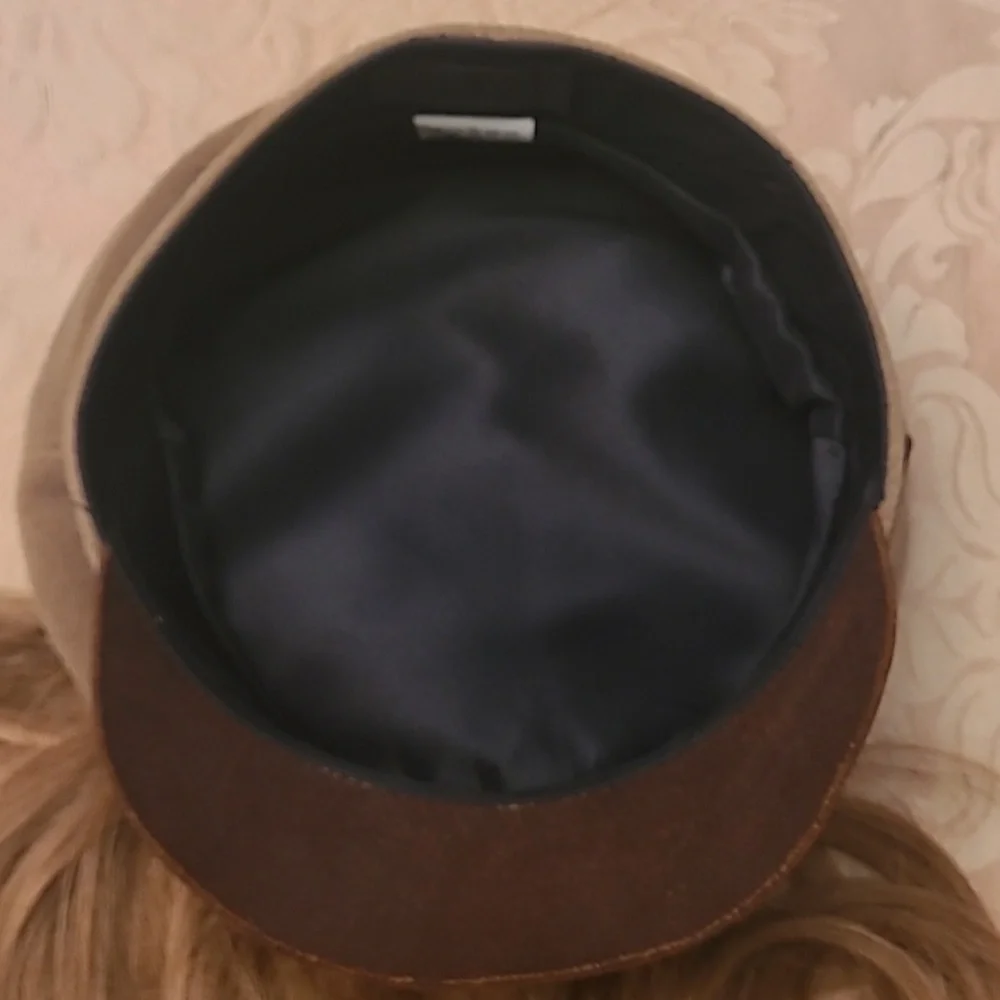 VINTAGE Cashmere/Wool/Leather Brim Lola Lack of Color Hat